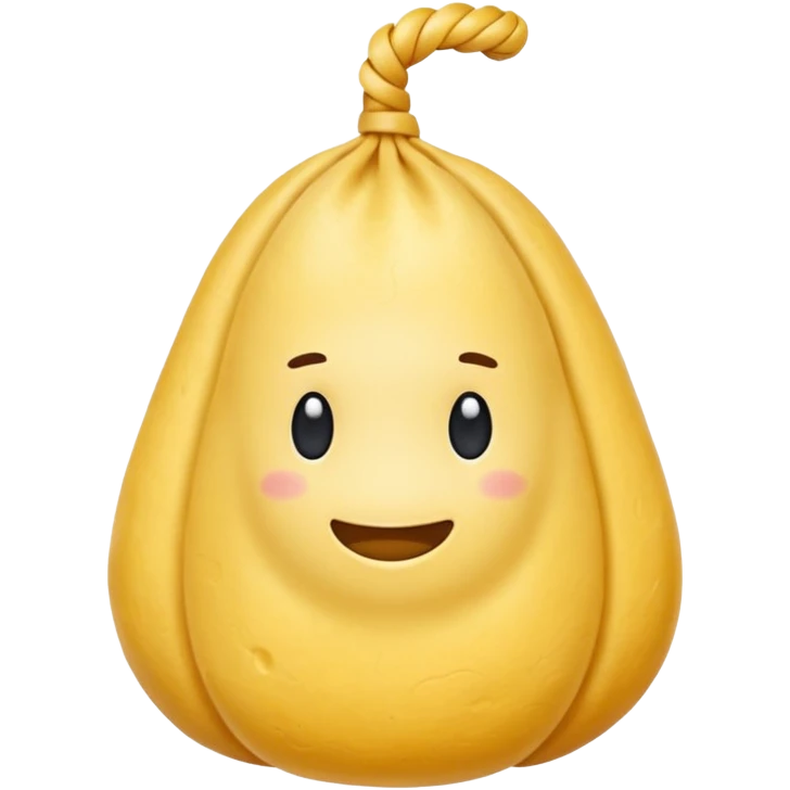 La forma del caciocavallo è tipicamente a sacchetto con una strozzatura e una "testina" emoji