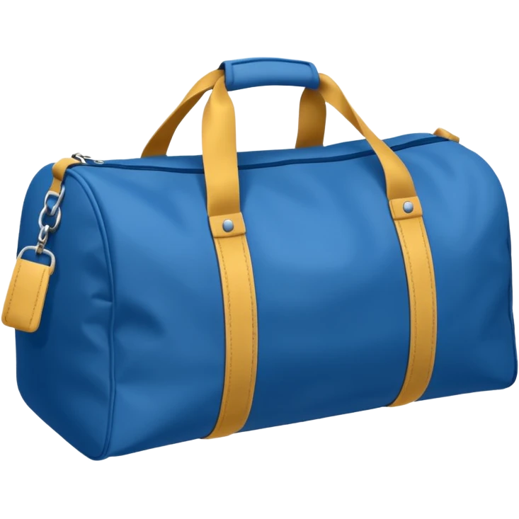 sac de sport bleu sans motif emoji