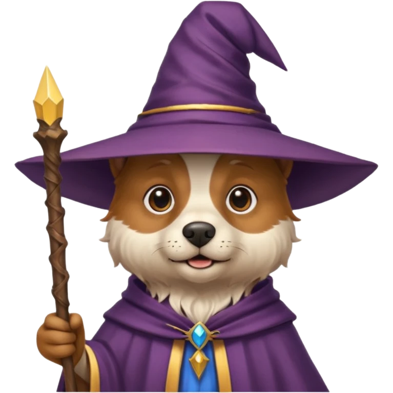 Dog wizard emoji
