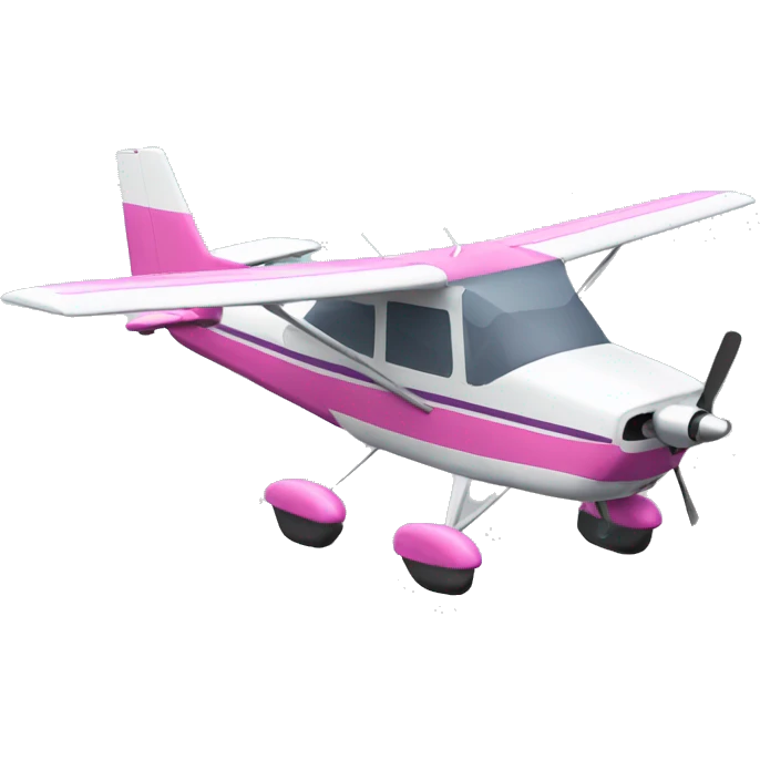 pink cessna 172 plane emoji