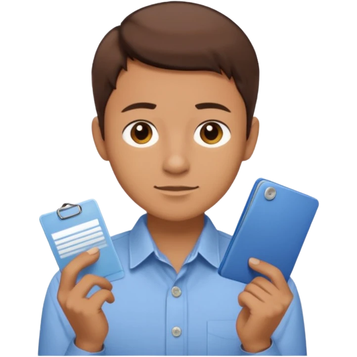 i need an image of a man named clyde who provides basic credit reports emoji