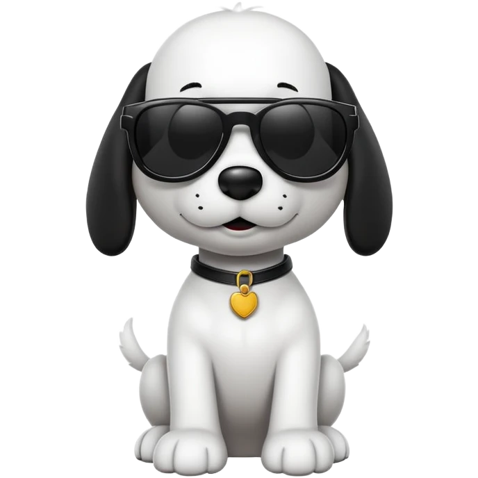 snoopy with sunglasses  emoji