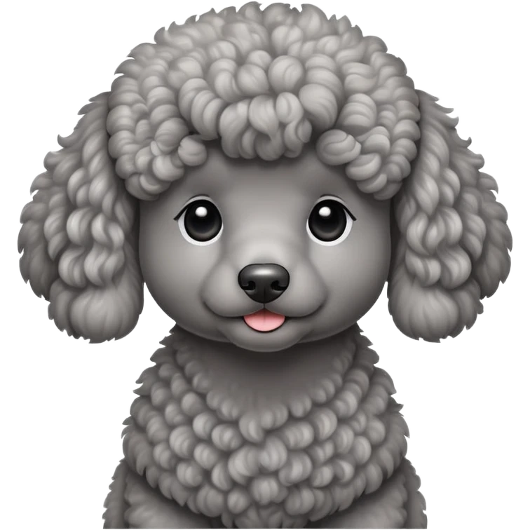 grey poodle emoji