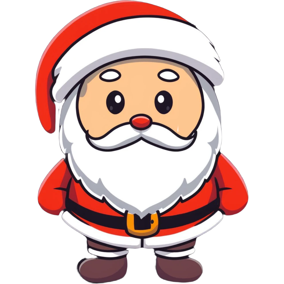 Santa with a ugly wig emoji