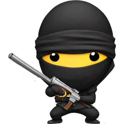 ninja with gun emoji