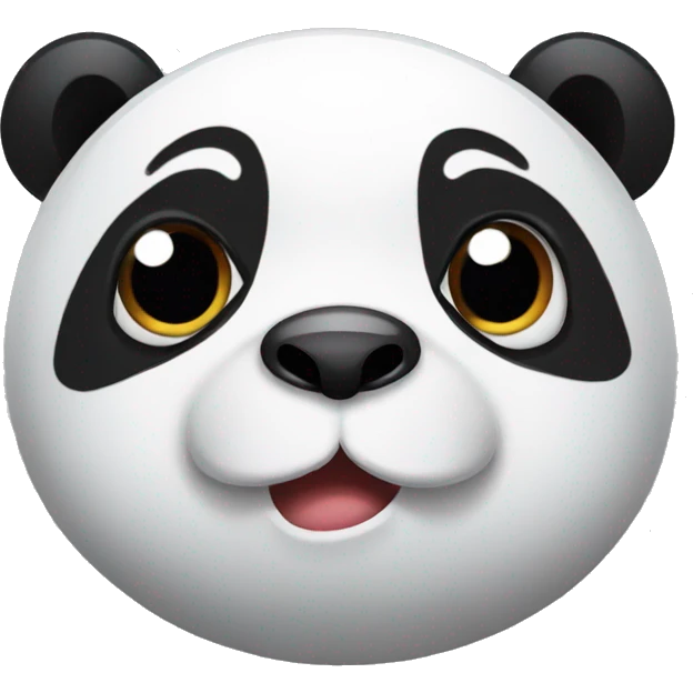 Panda rolling its eyes  emoji