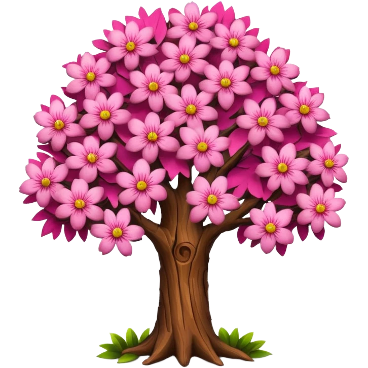 Un arbre rose  emoji