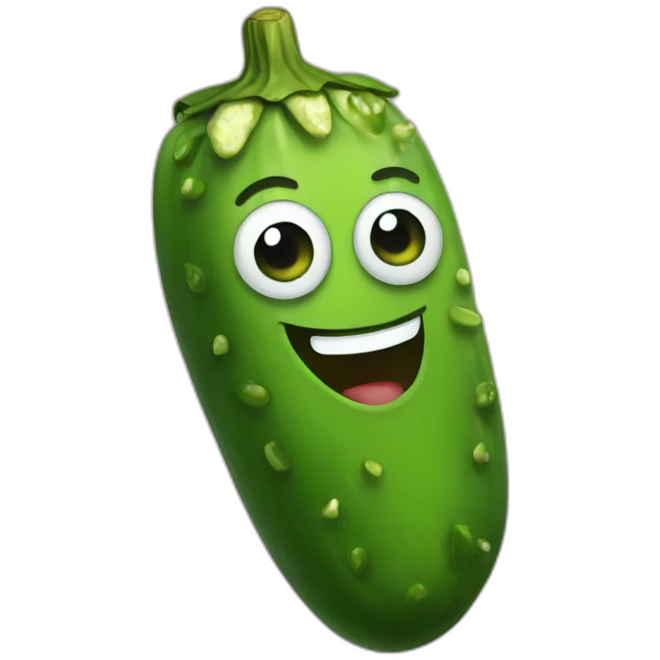 happy pickle emoji
