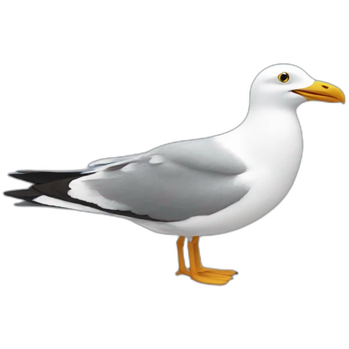 someone stealing a seagull emoji