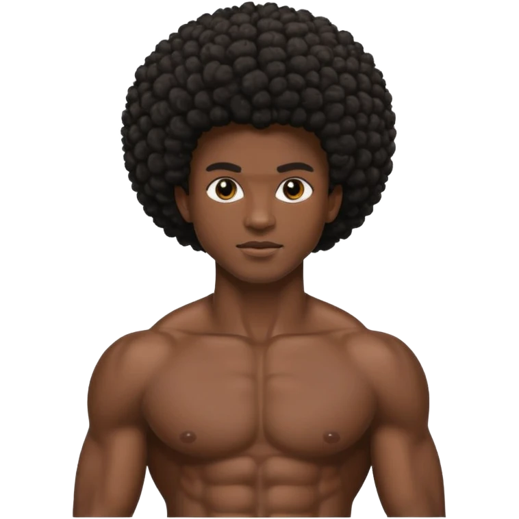 black model + body + afro emoji