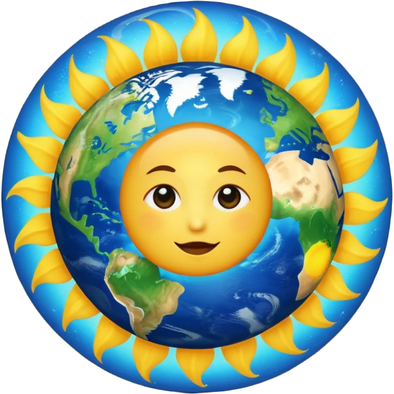 the sun moving  around the earth  emoji