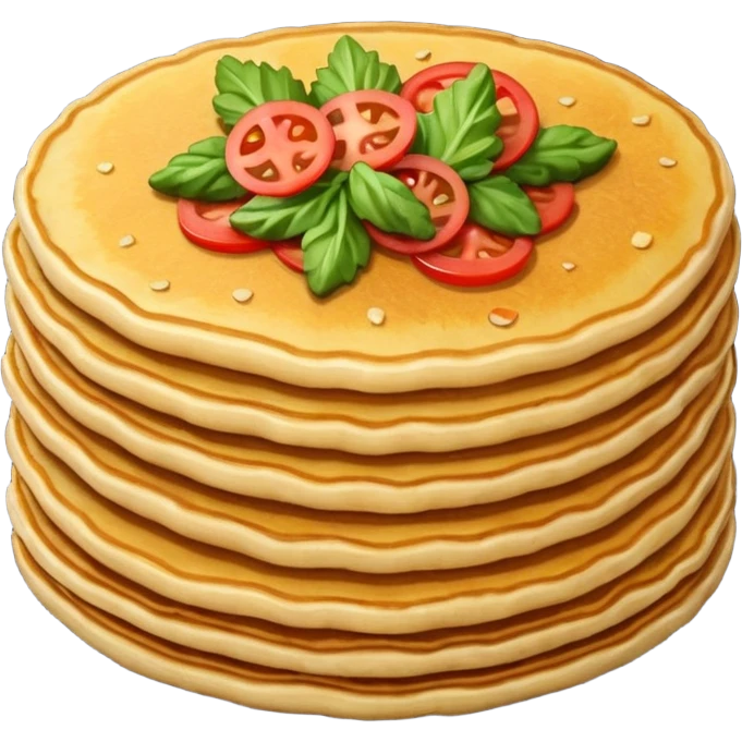 one fried crispy pancake made from chopped veggies in batter emoji