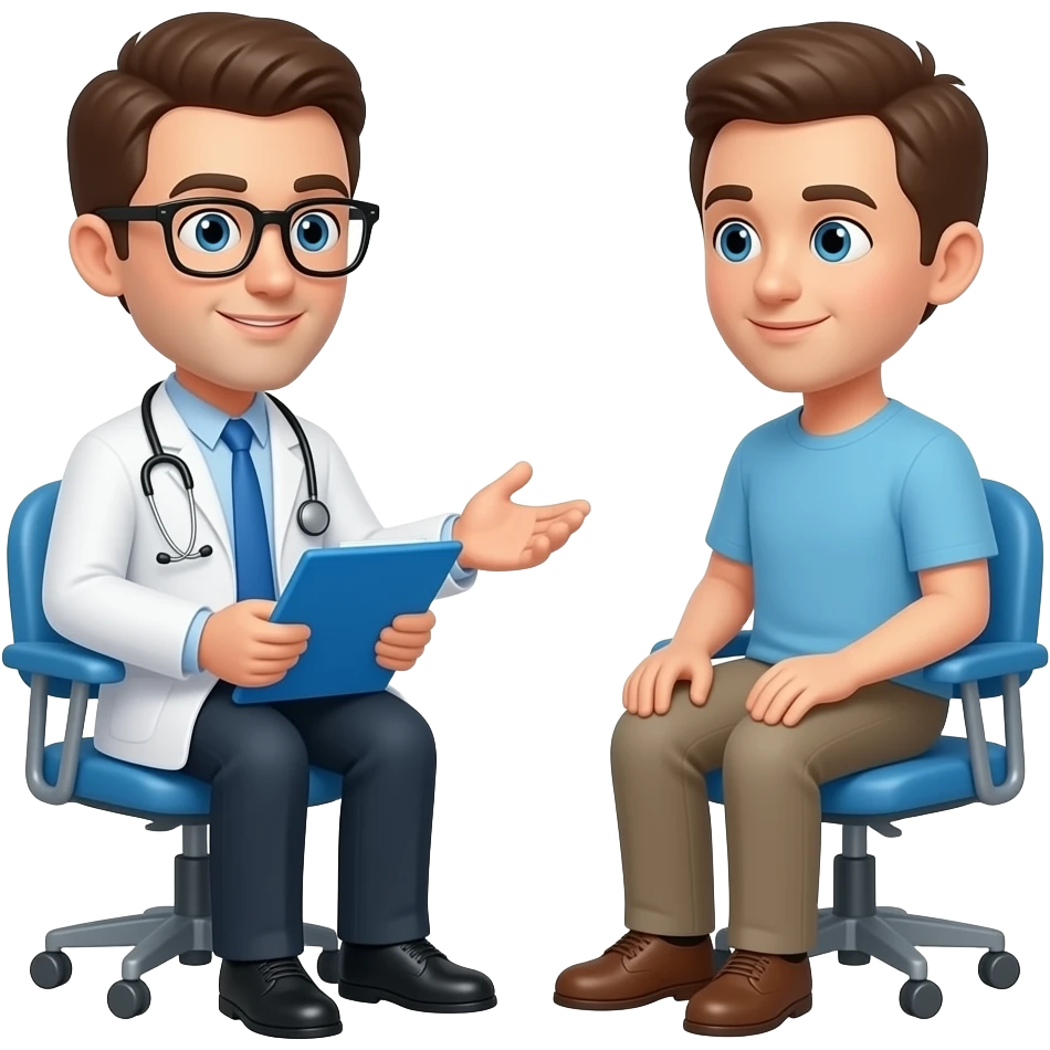 consulta médica estilo apple emoji