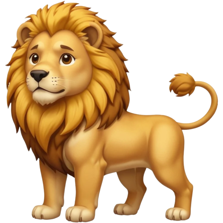 A dog with lion body  emoji