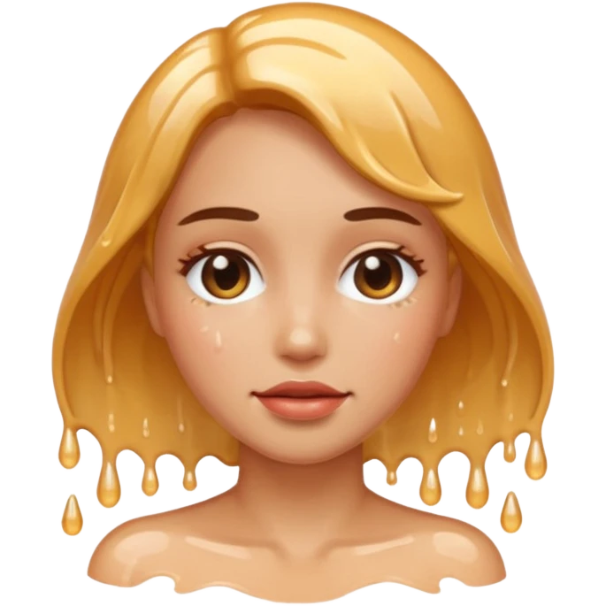 Cum coming out of a woman’s vagina emoji