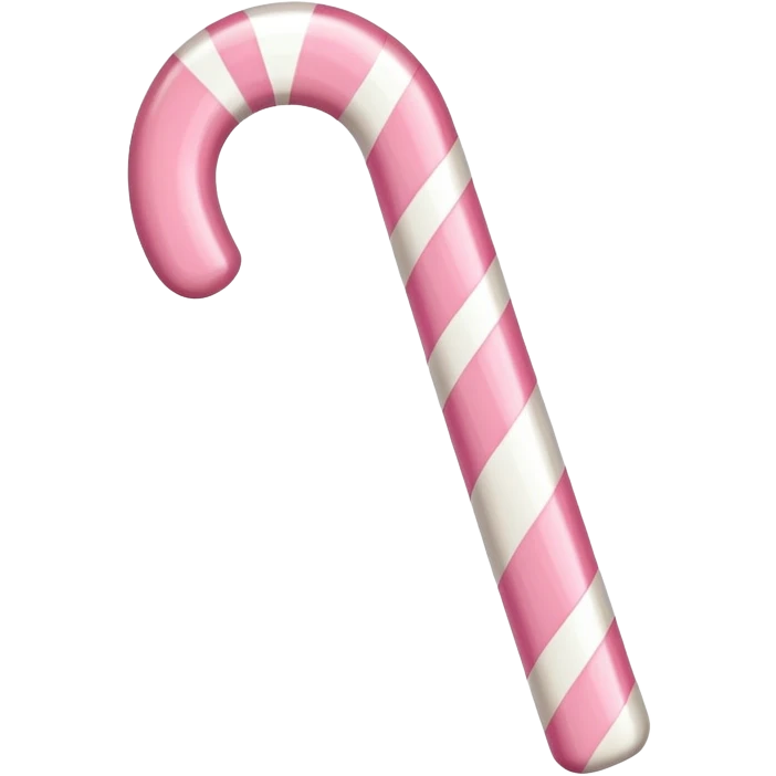 Pastel pink candy cane  emoji