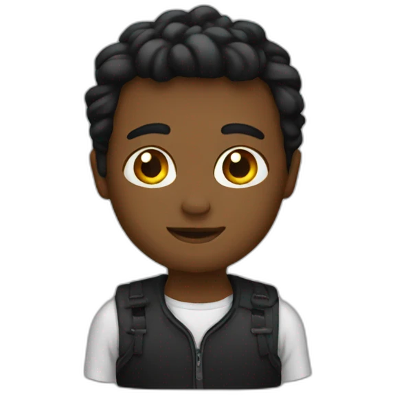 Pull noir emoji