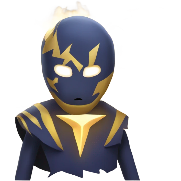card with a lightning drew emoji