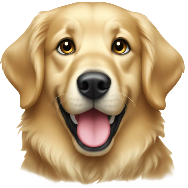 Christmas golden retriever  emoji