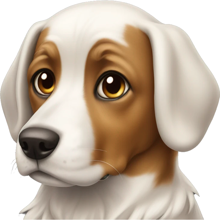 dog weiss braun emoji