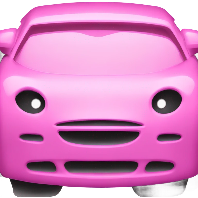 Auto de Fórmula 1 color rosa emoji