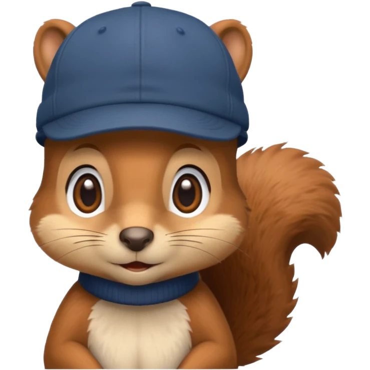 Ardilla con gorra  emoji