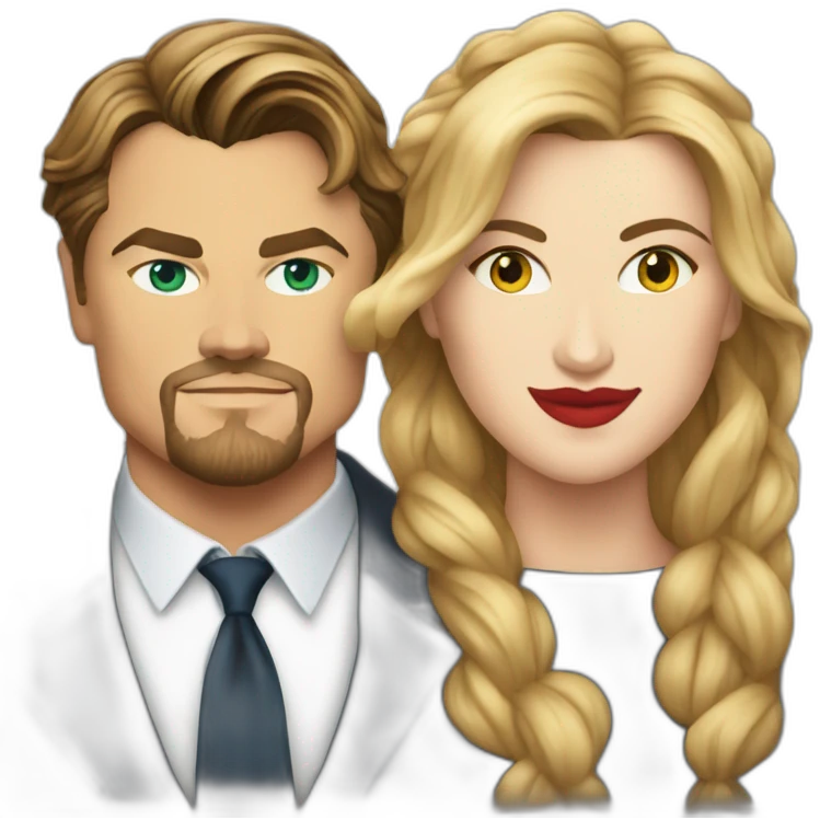 Leonardo DiCaprio and Kate Winslet emoji