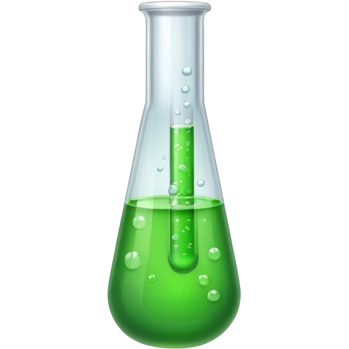 test tube with green liquid emoji