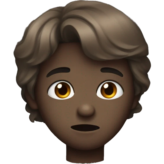 dark brown broke heart  emoji