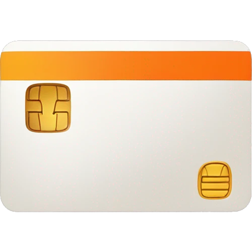 orenge color credit card emoji