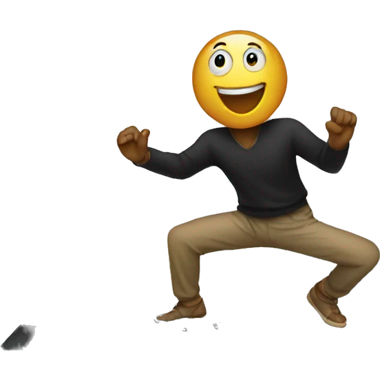 dancing with keyboard in hand emoji