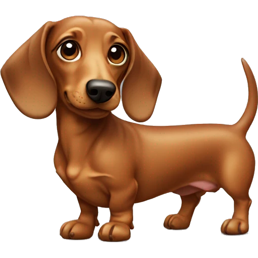 dachshund dog  emoji