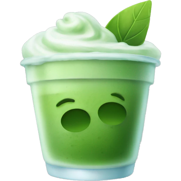 Ice cold matcha  emoji