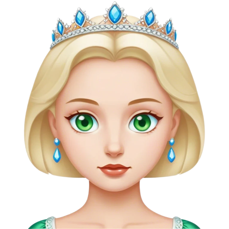polish princess with green/blue eyes emoji
