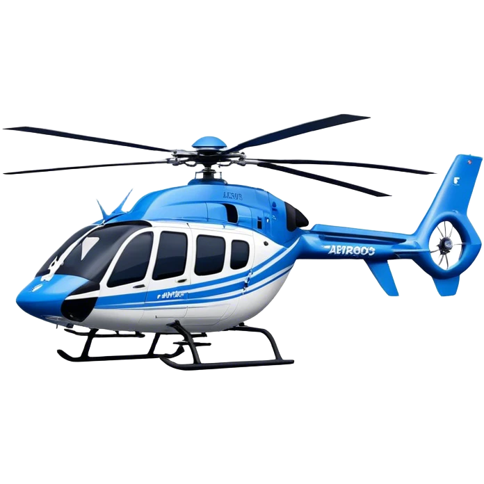 Eurocopter EC135 - Airbus Helicopters (Model Year: 2020) (Iconic colour: Blue and white) emoji