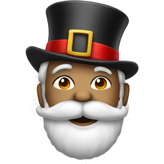 Santa in a top hat emoji