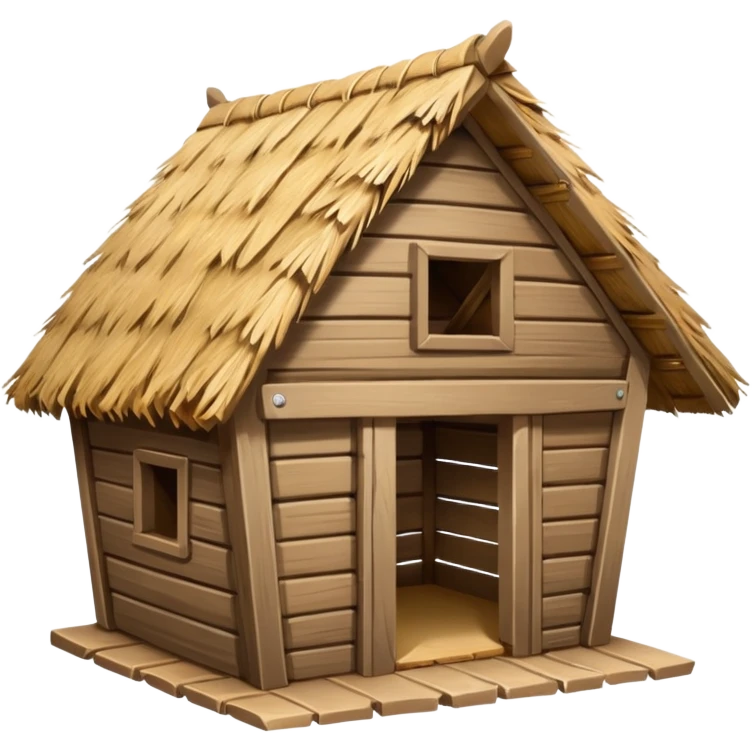 empty animal hut emoji