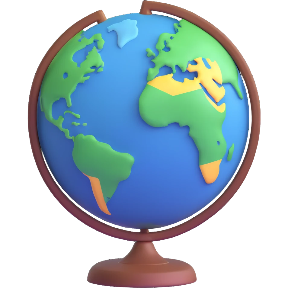 globe sweating with high temperature emoji
