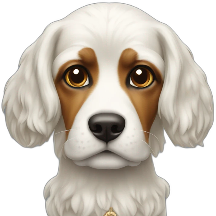 royal bourbon chien blanc emoji