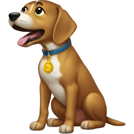Dog making it rain money emoji