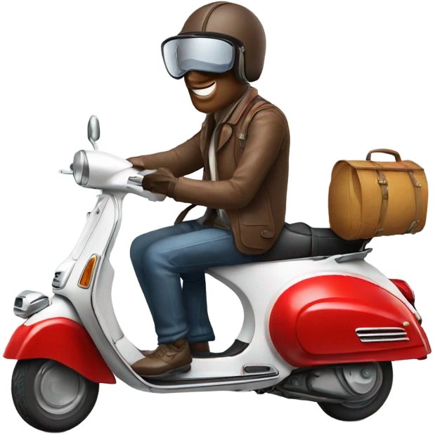 photographer in vespa piaggio emoji