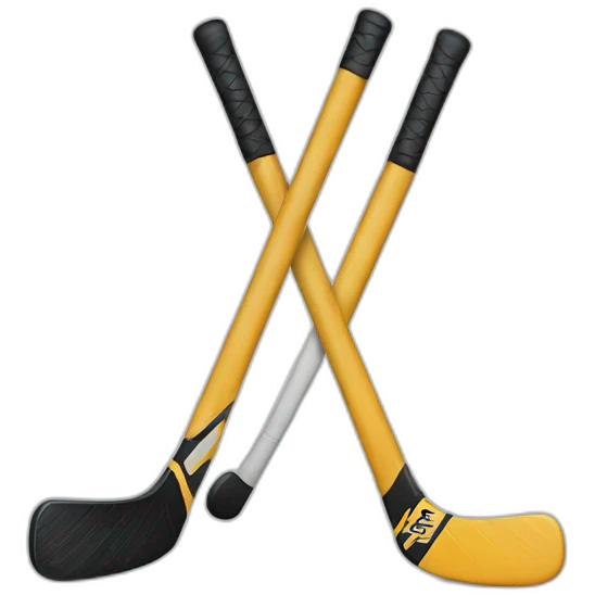 hockey sticks fighting emoji