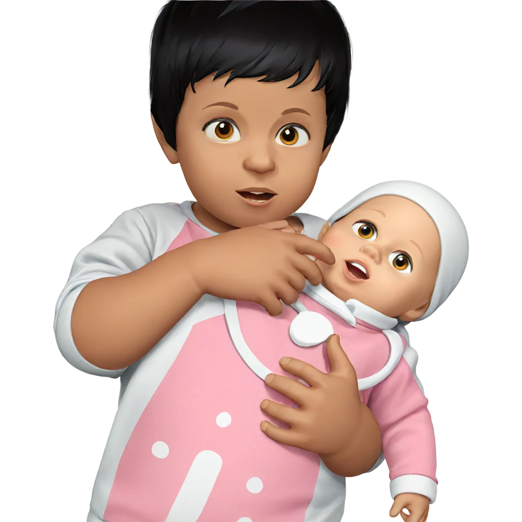 realistic portrait of baby boy emoji
