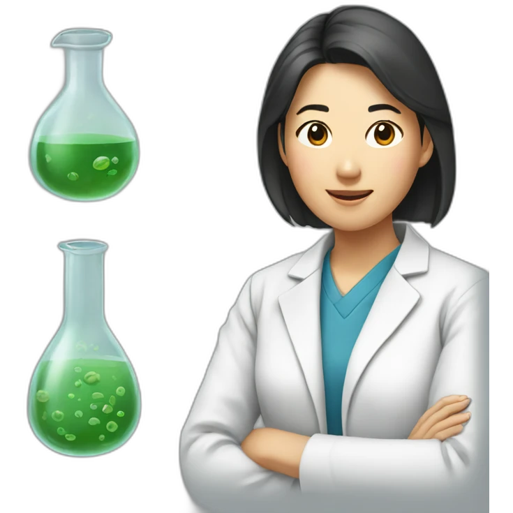 Female asian biologist emoji