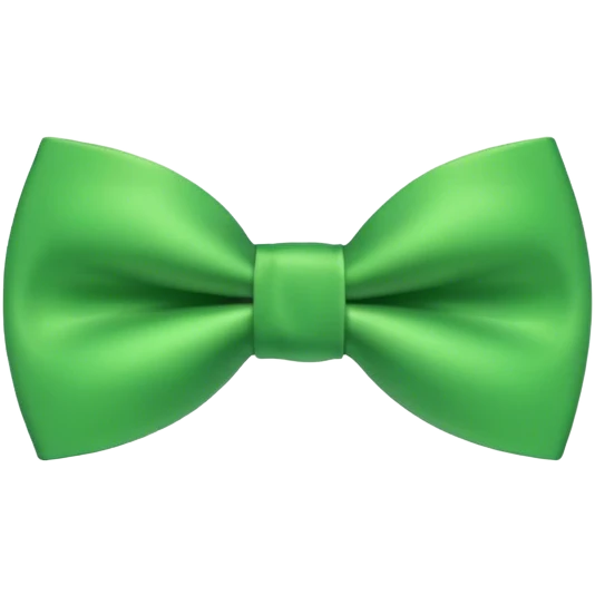 Green bow tie emoji