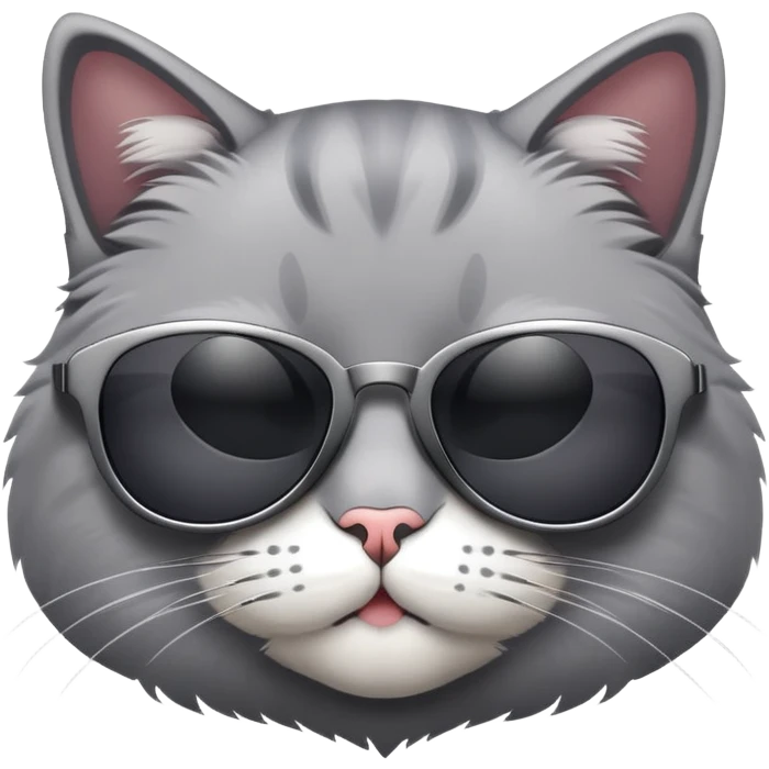 Cat wearing sunglasses emoji