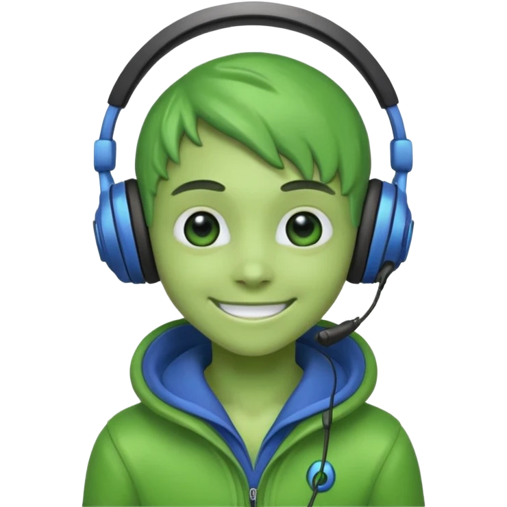 Alien teen gamer emoji
