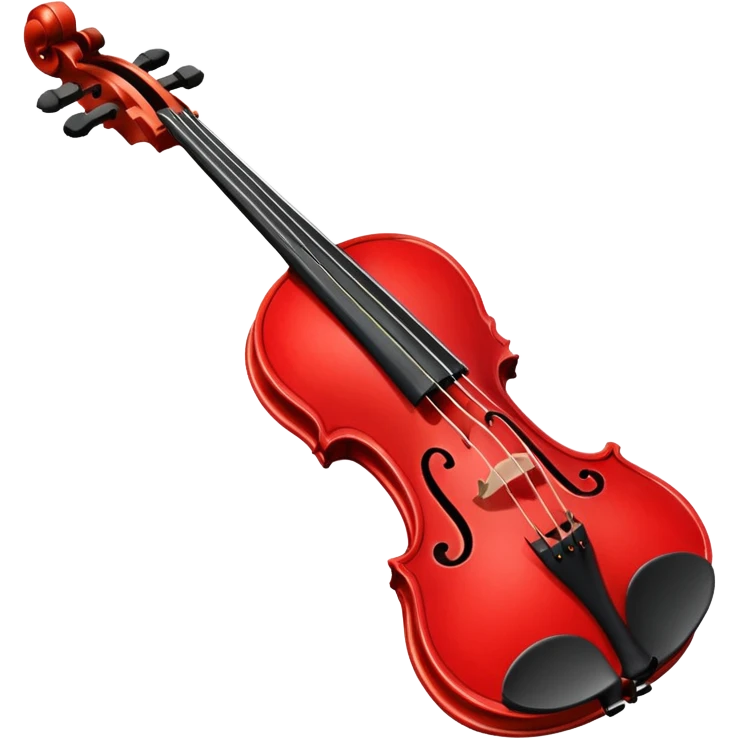 simple red violin emoji