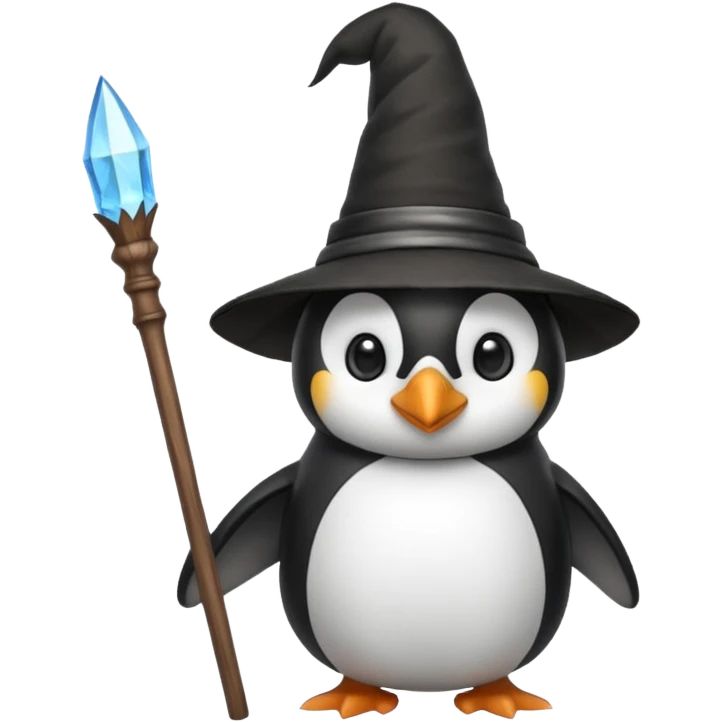 Penguin Wizard emoji