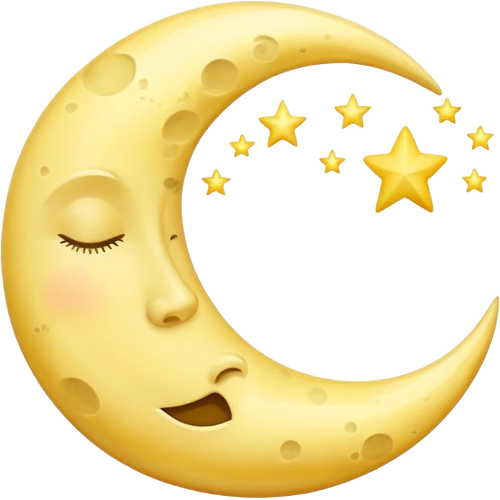 sleeping moon emoji